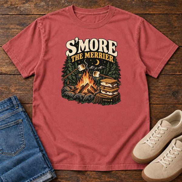 Smore the Merrier T-Shirt in Crimson, front view