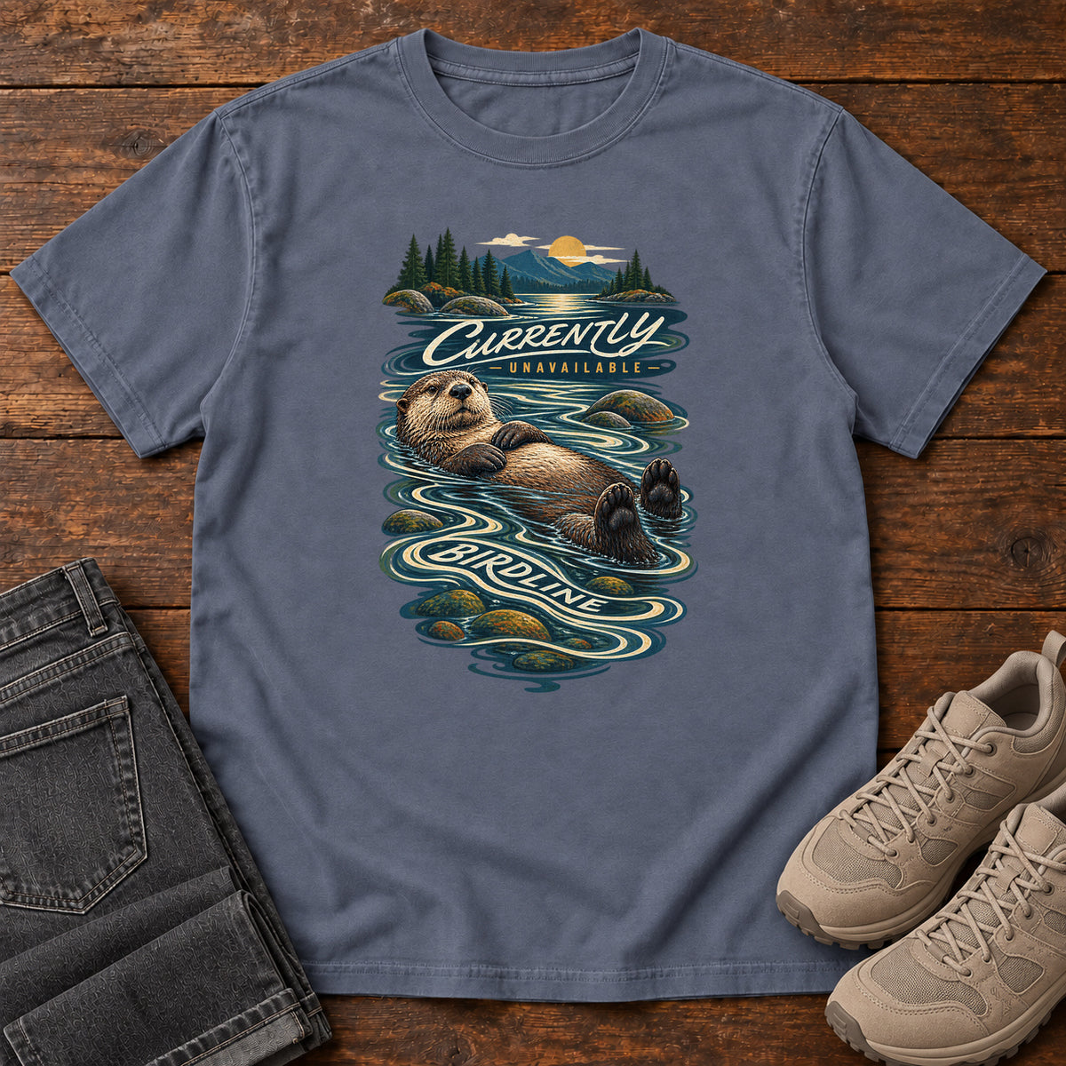 Currently Unavailable Otter T-Shirt in Denim