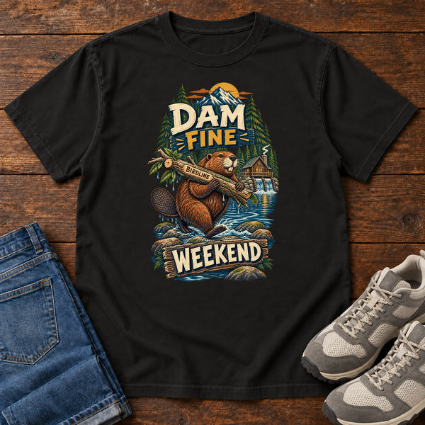 Dam Fine Weekend Beaver T-Shirt, alternate view