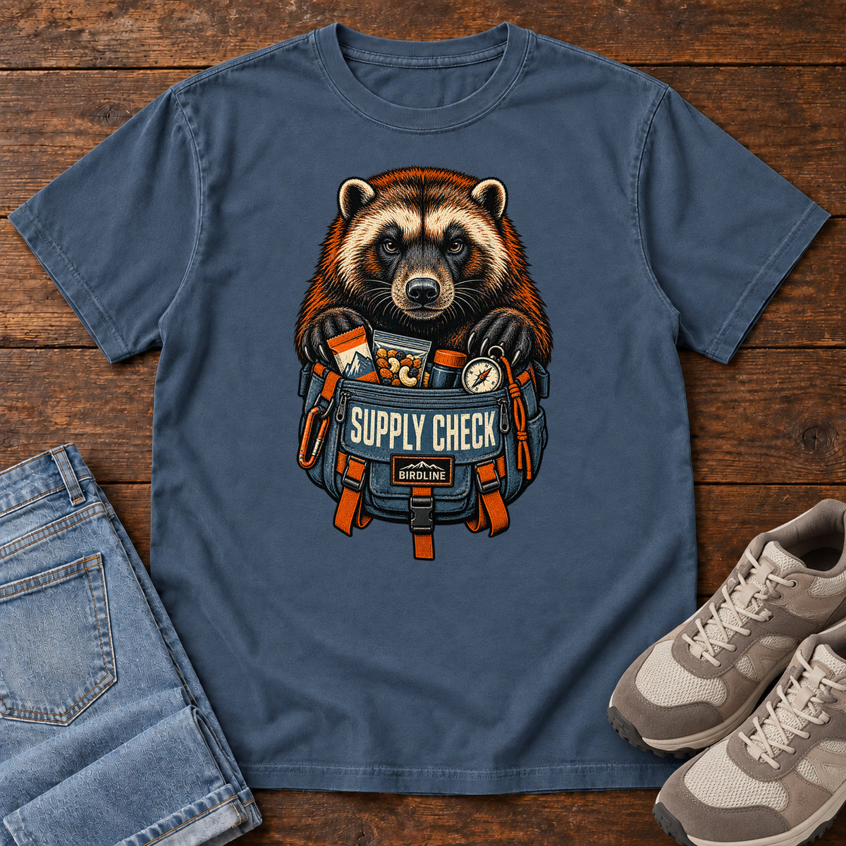 Supply Check Badger T-Shirt in Midnight