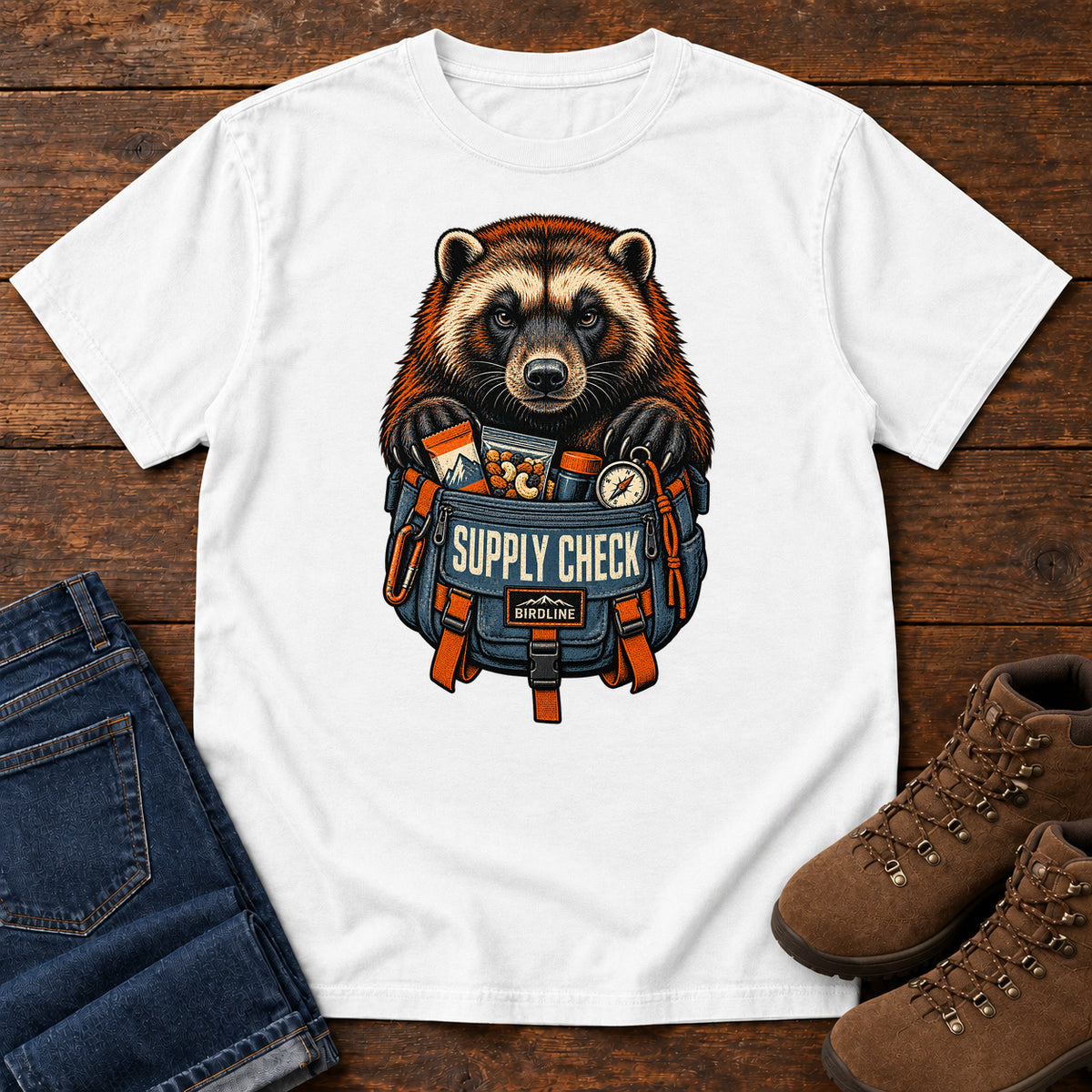 Supply Check Badger T-Shirt in White