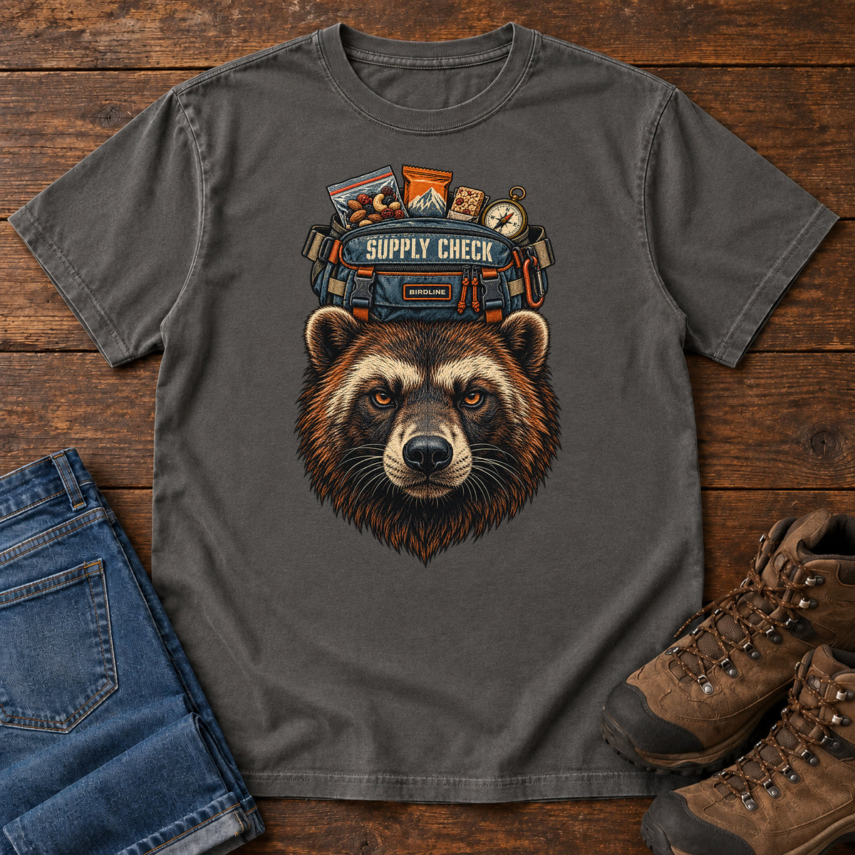 Supply Check Bear T-Shirt in Pepper