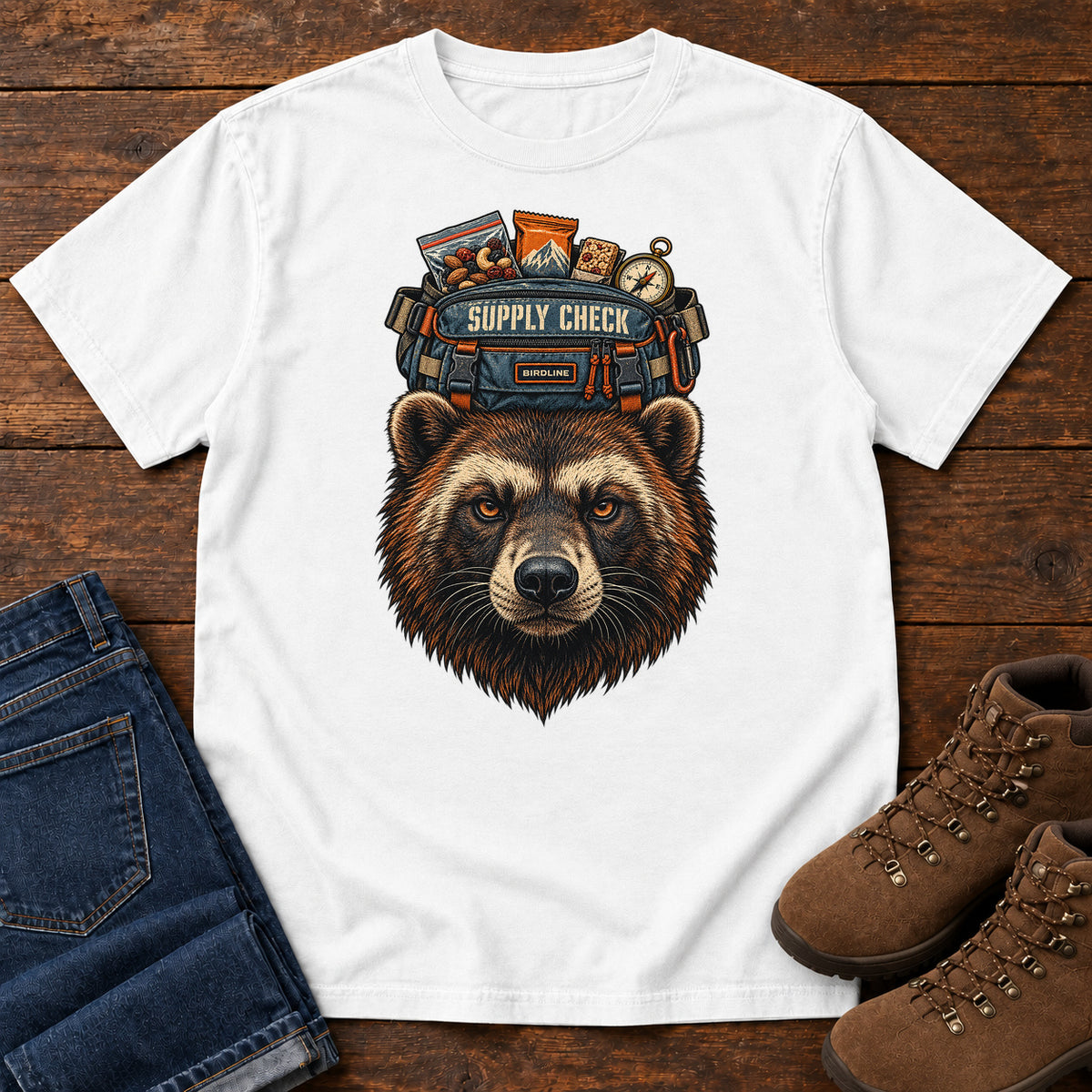 Supply Check Bear T-Shirt in White