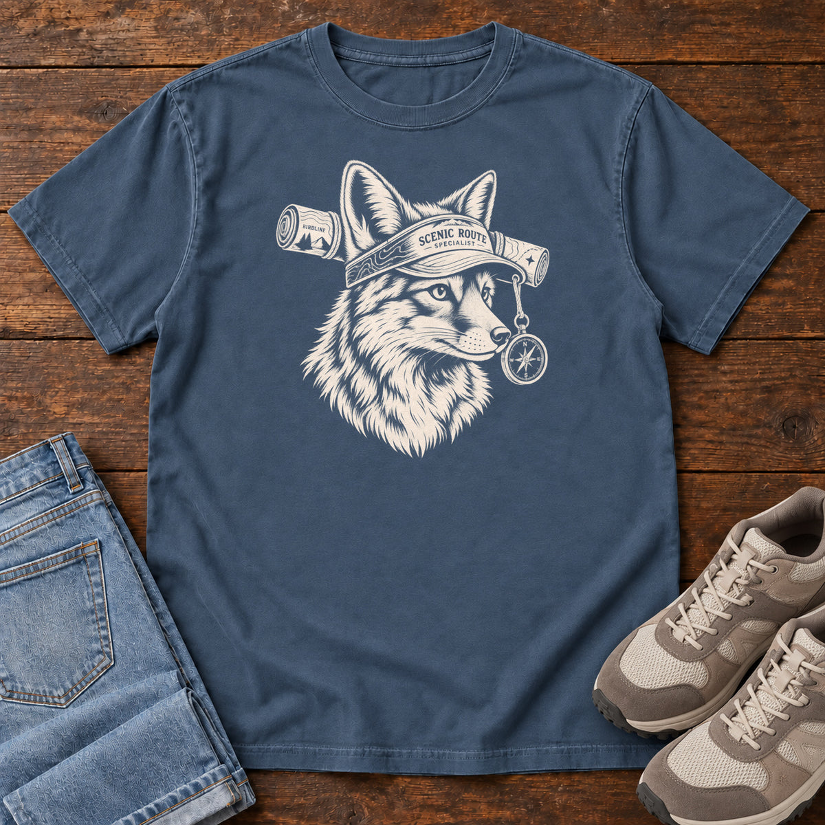 Scenic Route Specialist Cat T-Shirt in Midnight