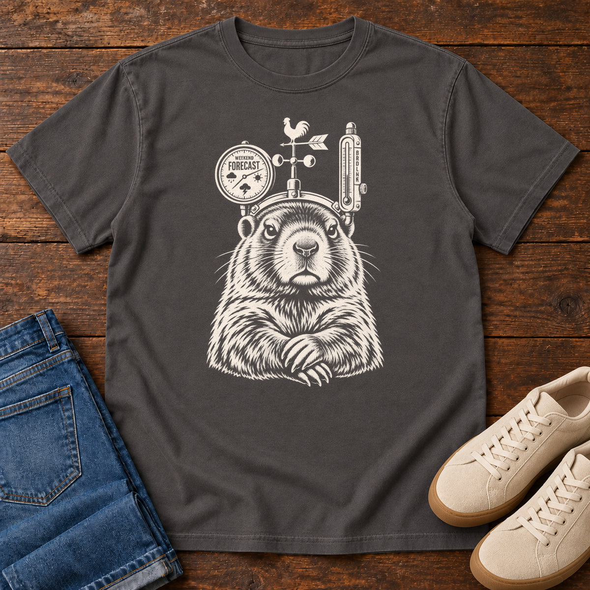 Weather Forecast Marmot T-Shirt in Graphite