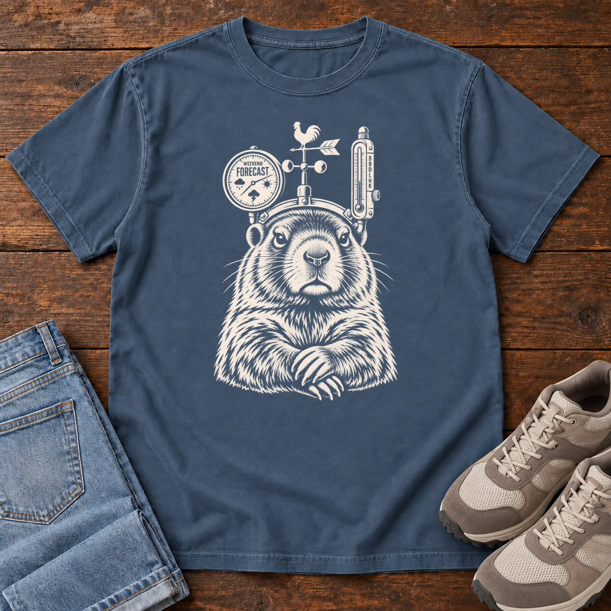Weather Forecast Marmot T-Shirt in Midnight