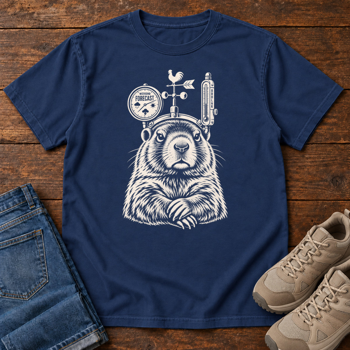 Weather Forecast Marmot T-Shirt in True Navy