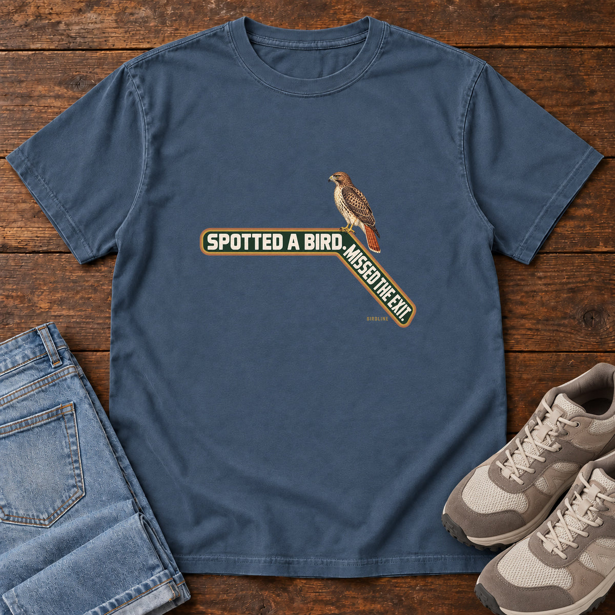 Spotted a Bird Missed the Exit T-Shirt in Midnight