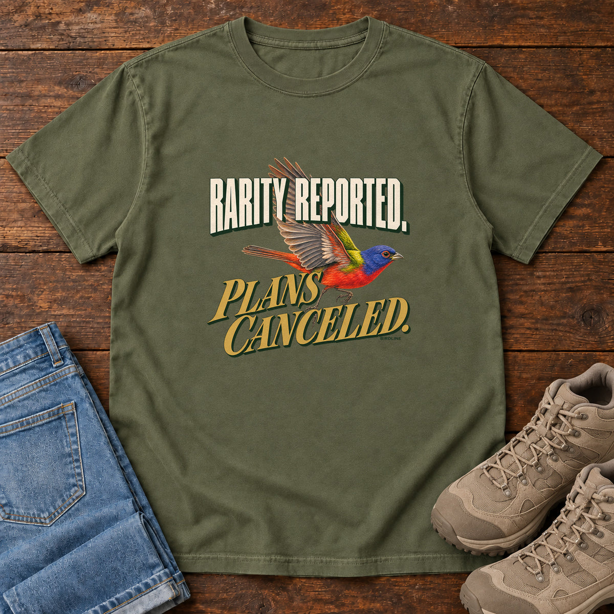 Rarity Reported Plans Cancelled T-Shirt in Hemp