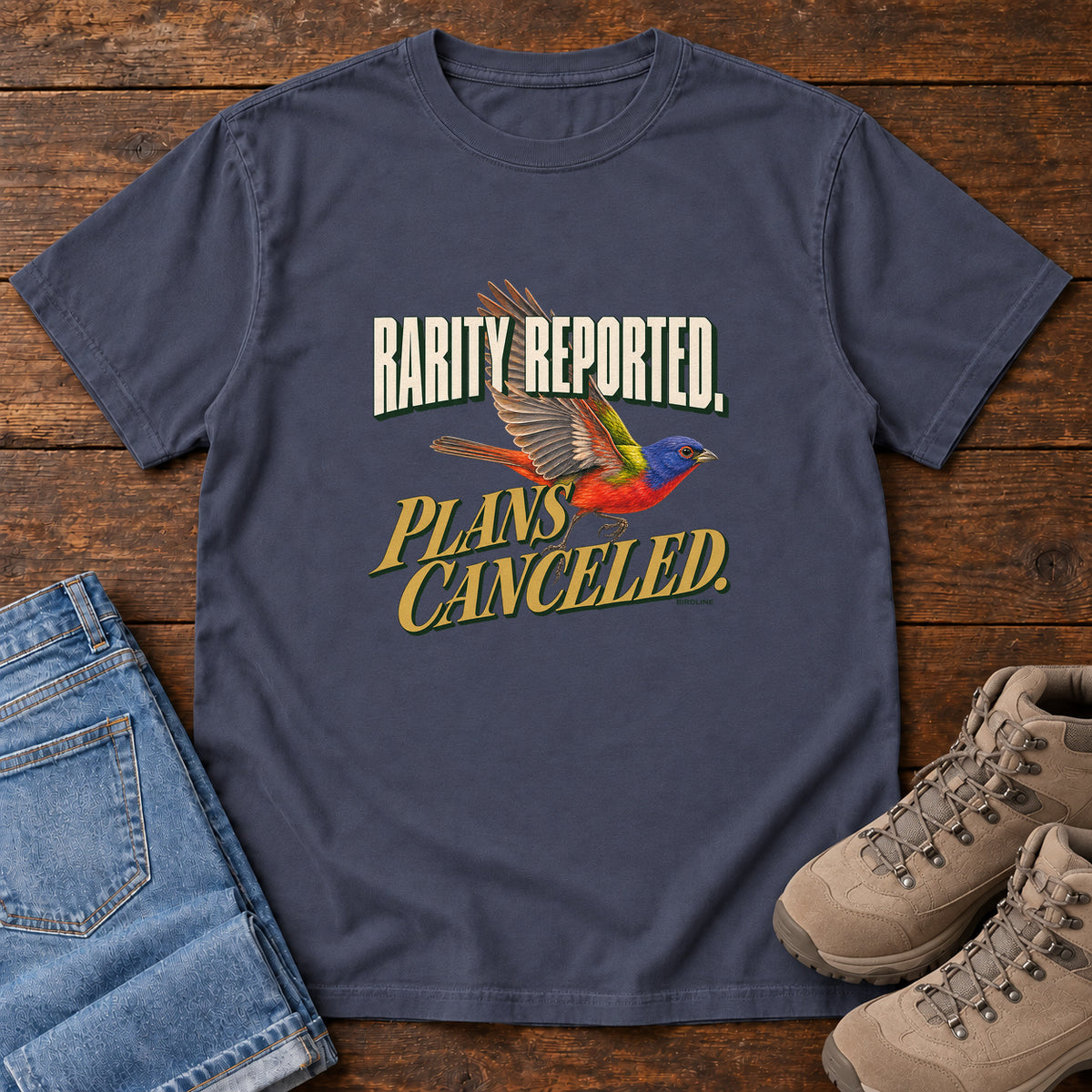 Rarity Reported Plans Cancelled T-Shirt in Navy