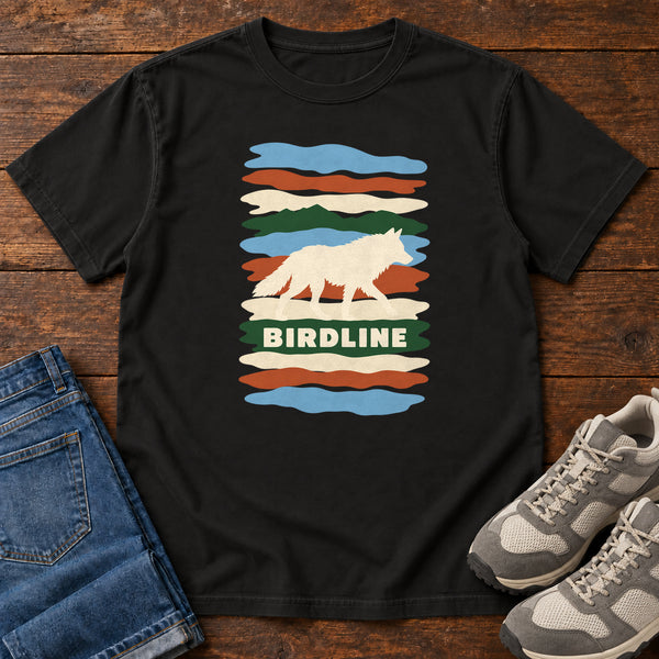 Birdline White Wolf Stripes T-Shirt, alternate view