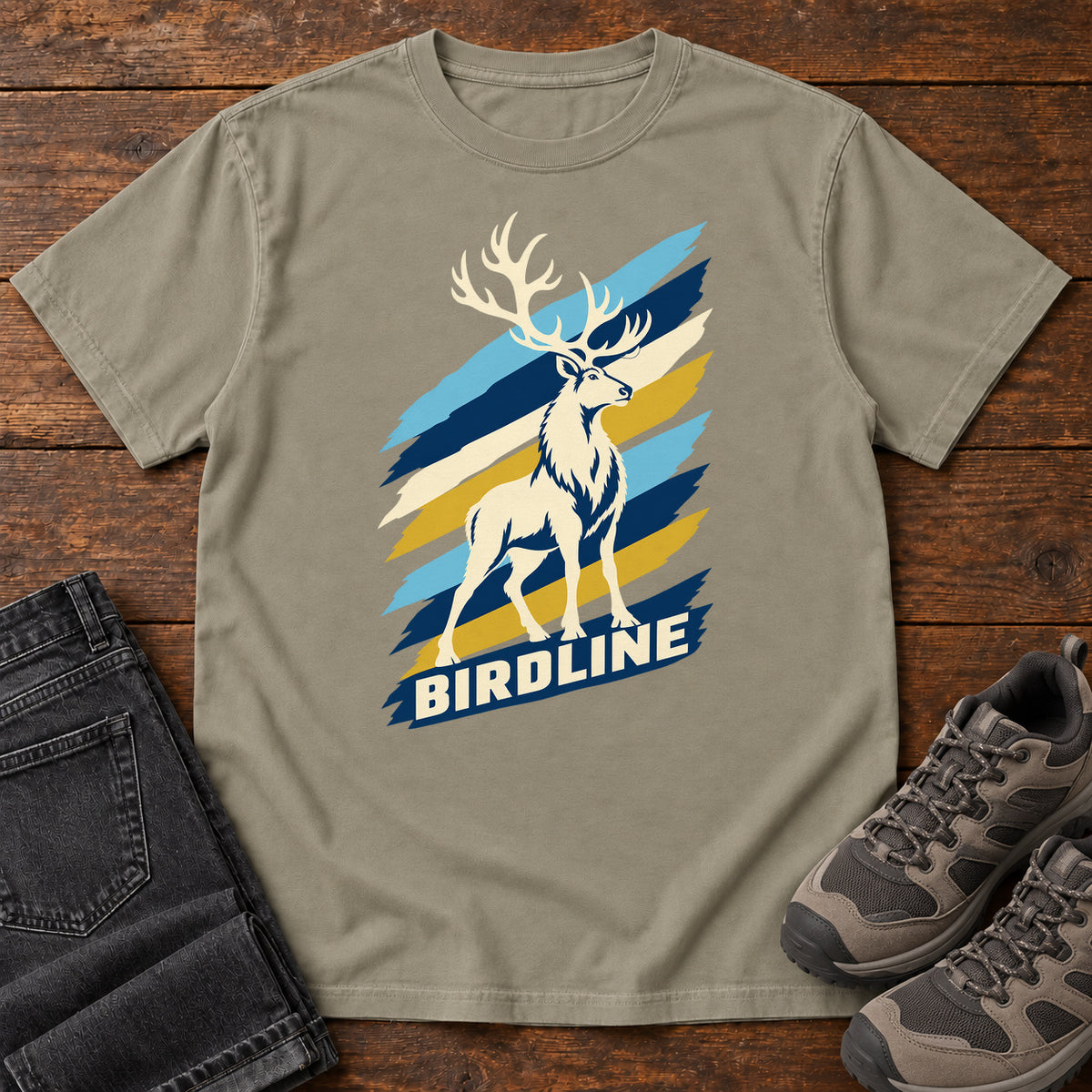 Birdline White Elk T-Shirt in Sandstone