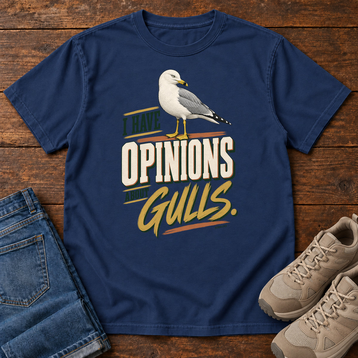 I Have Opinions About Gulls T-Shirt in True Navy