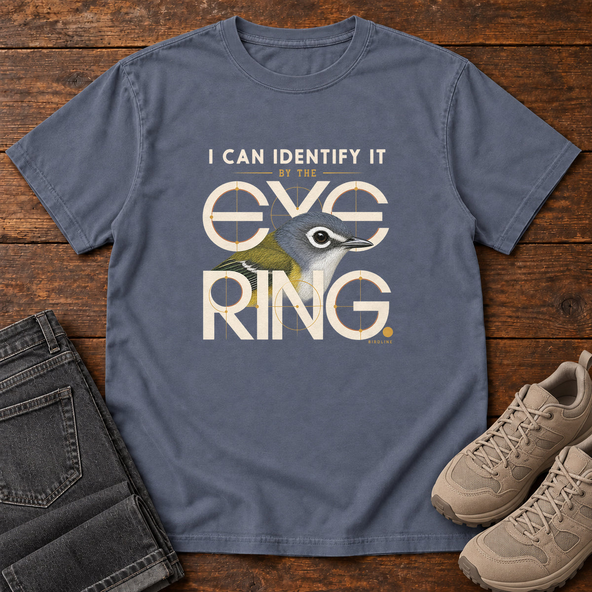 I Can Identify It by the Eye Ring T-Shirt in Denim