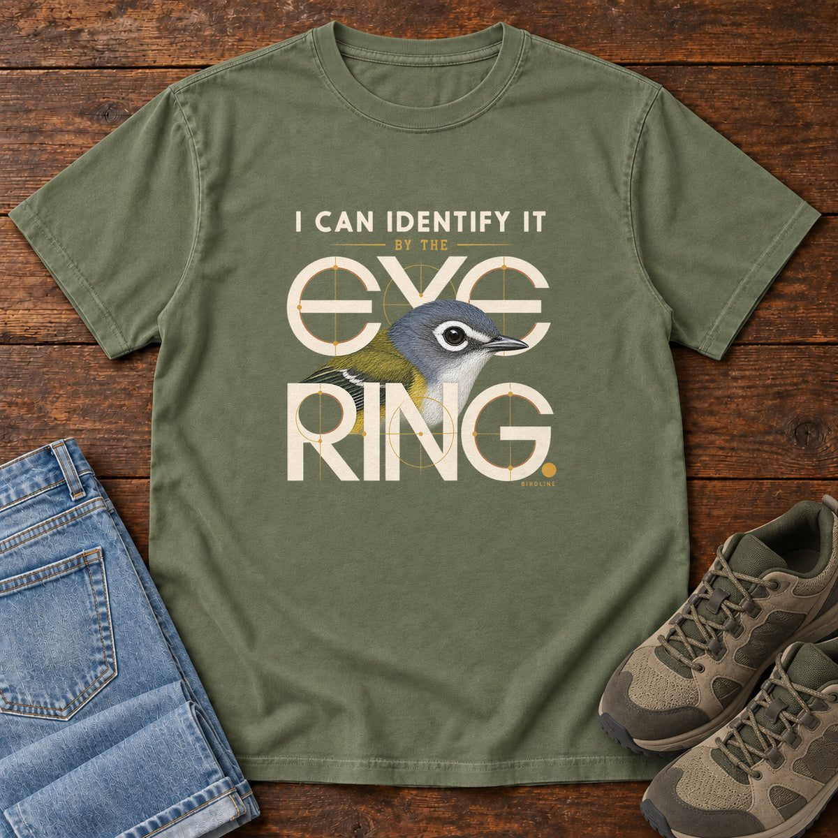 I Can Identify It by the Eye Ring T-Shirt in Moss