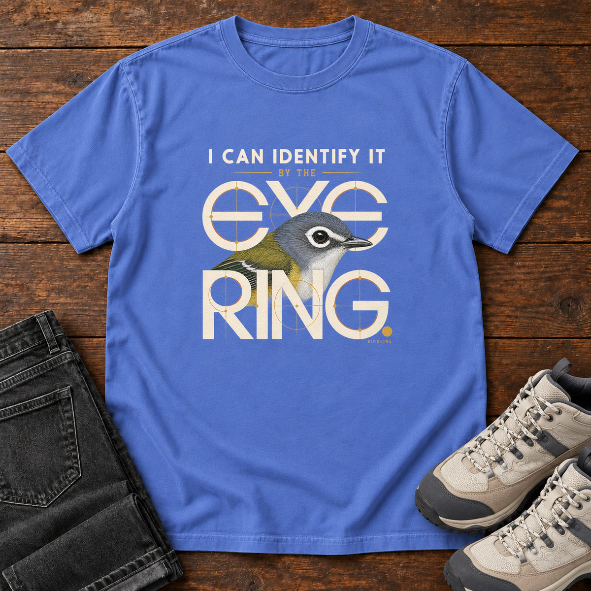 I Can Identify It by the Eye Ring T-Shirt in Mystic Blue