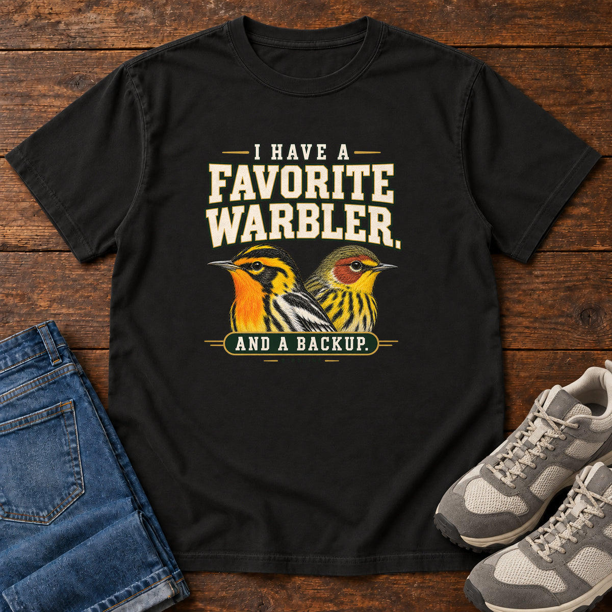 I Have a Favorite Warbler and a Backup T-Shirt in Black