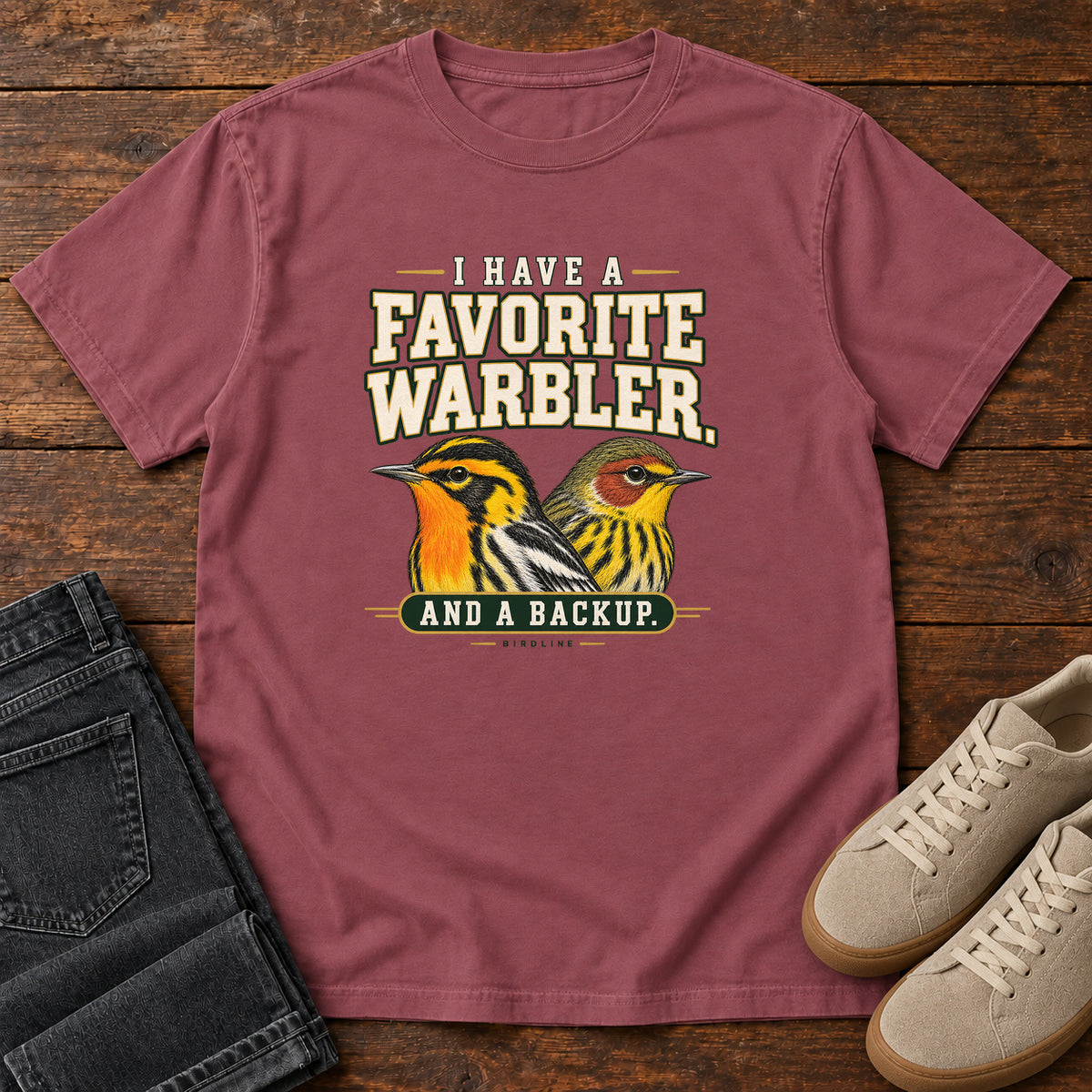 I Have a Favorite Warbler and a Backup T-Shirt in Brick