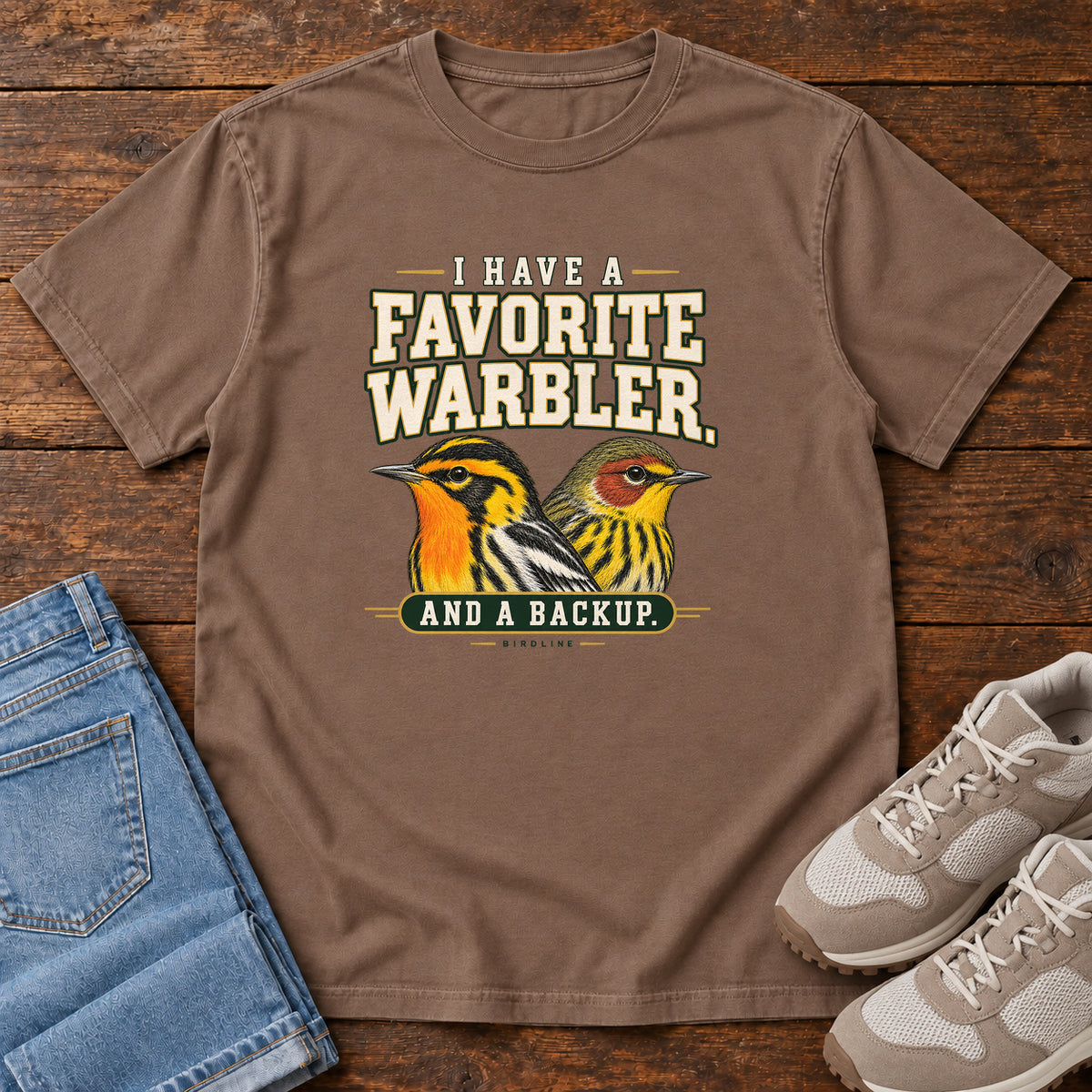 I Have a Favorite Warbler and a Backup T-Shirt in Espresso