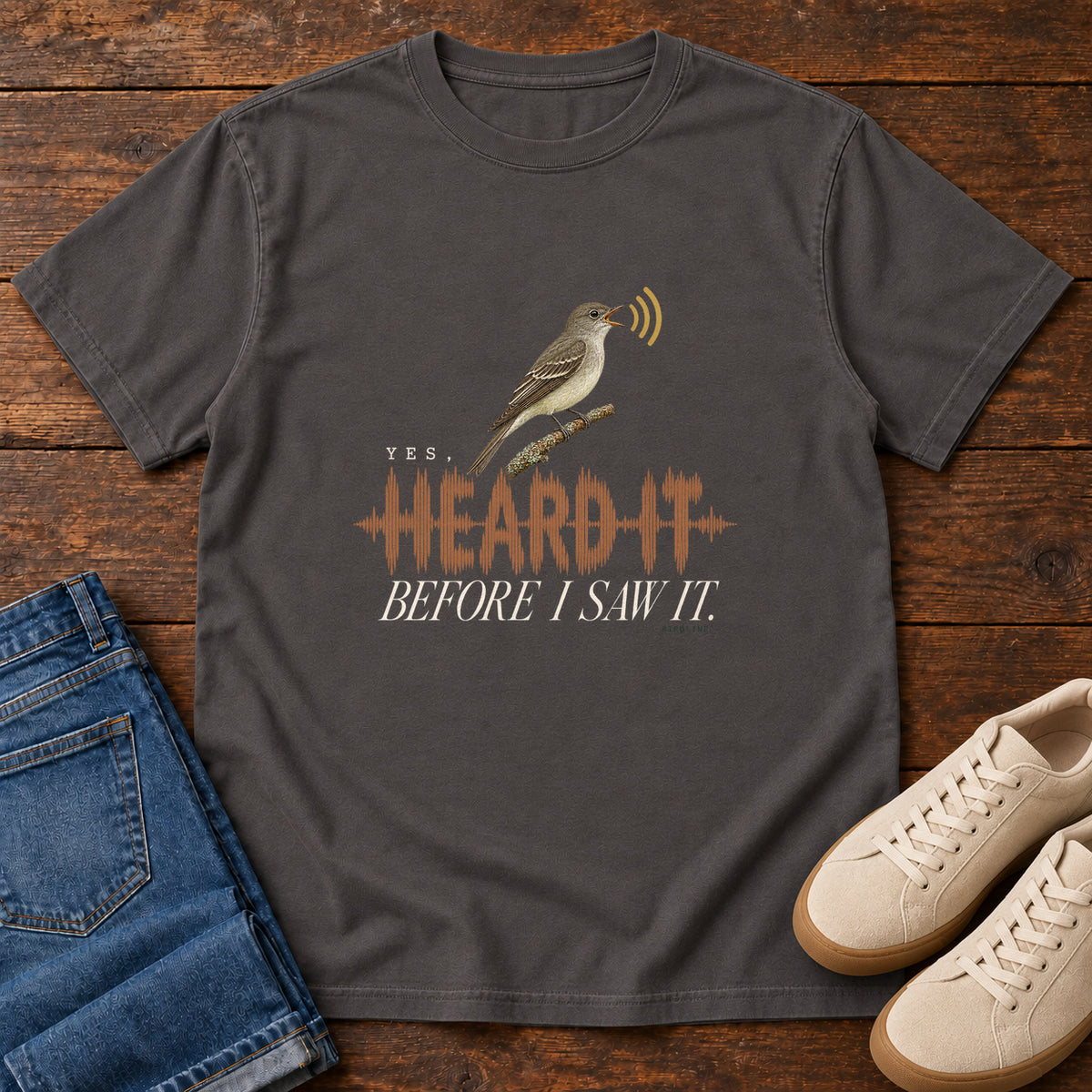 Yes I Heard It Before I Saw It T-Shirt in Graphite