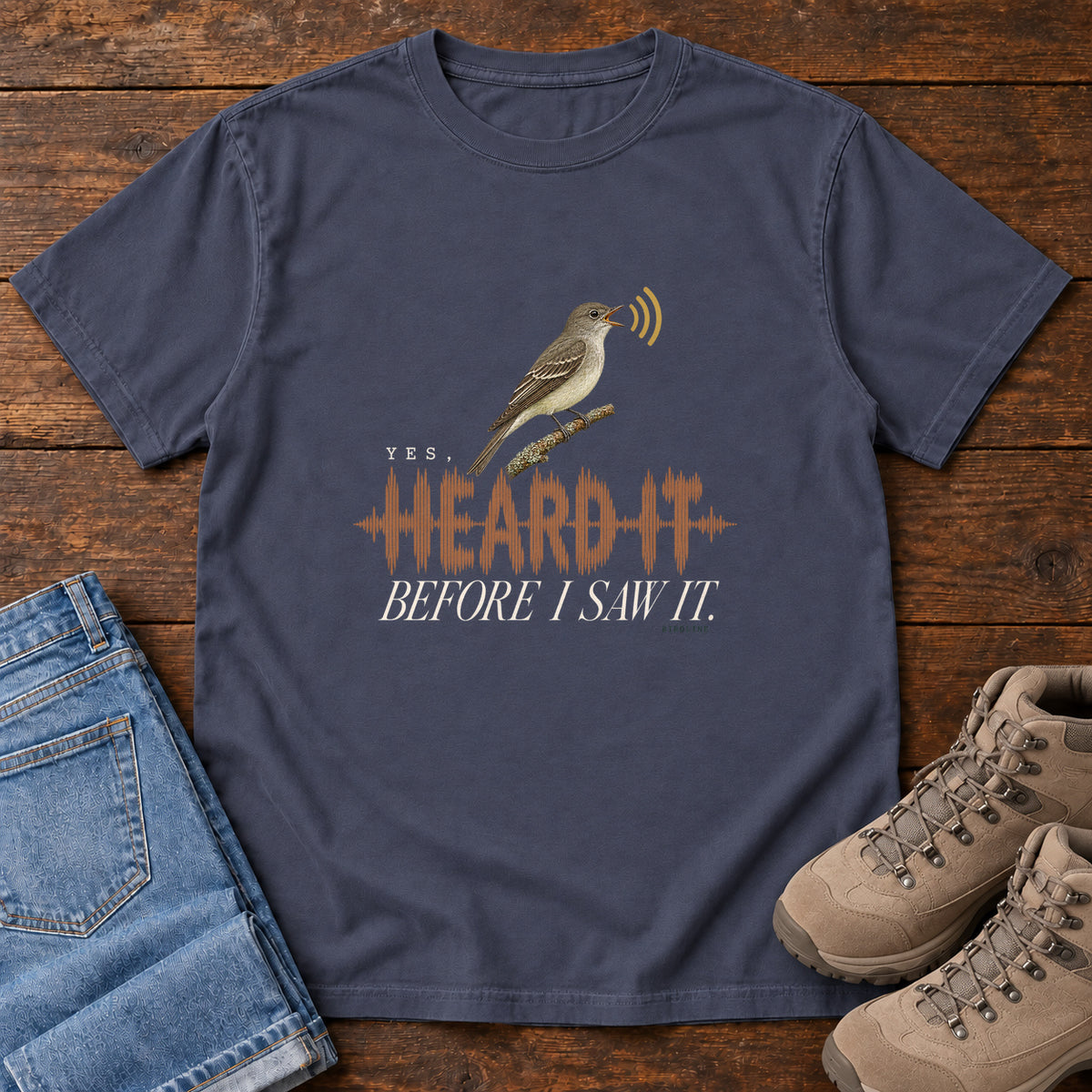 Yes I Heard It Before I Saw It T-Shirt in Navy