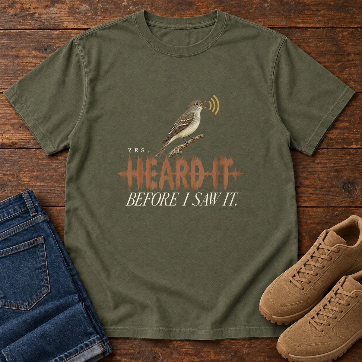 Yes I Heard It Before I Saw It T-Shirt in Sage