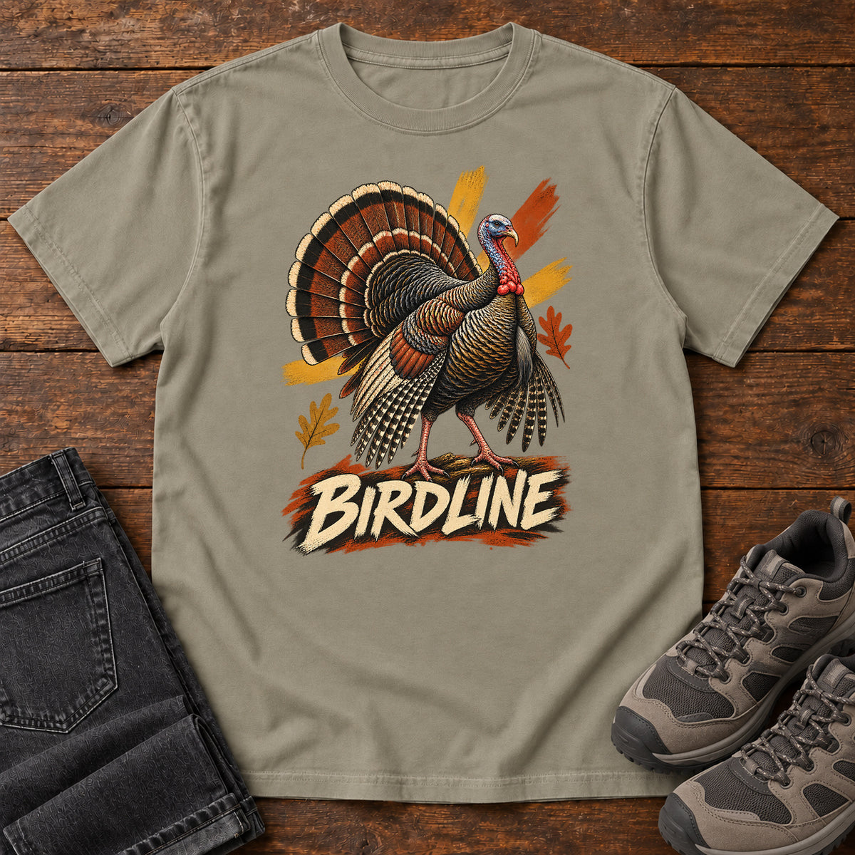 Birdline Turkey T-Shirt in Sandstone