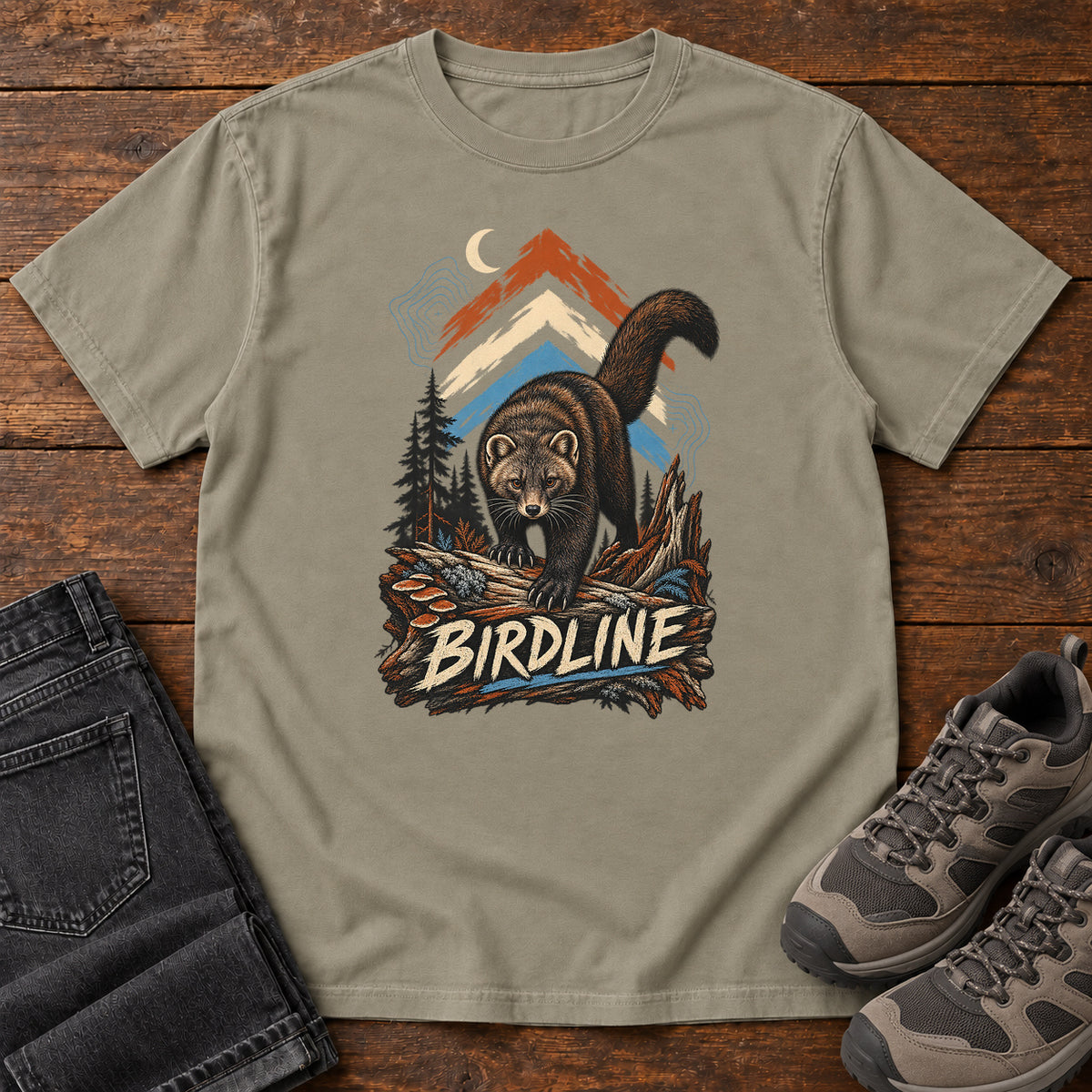 Birdline Panther Mountain T-Shirt in Sandstone
