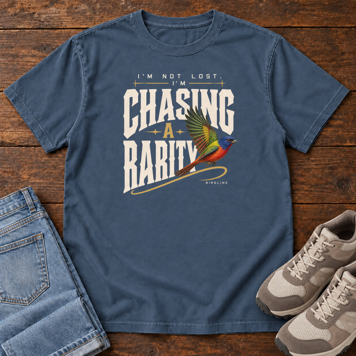 I'm Not Lost I'm Chasing a Rarity T-Shirt in Midnight