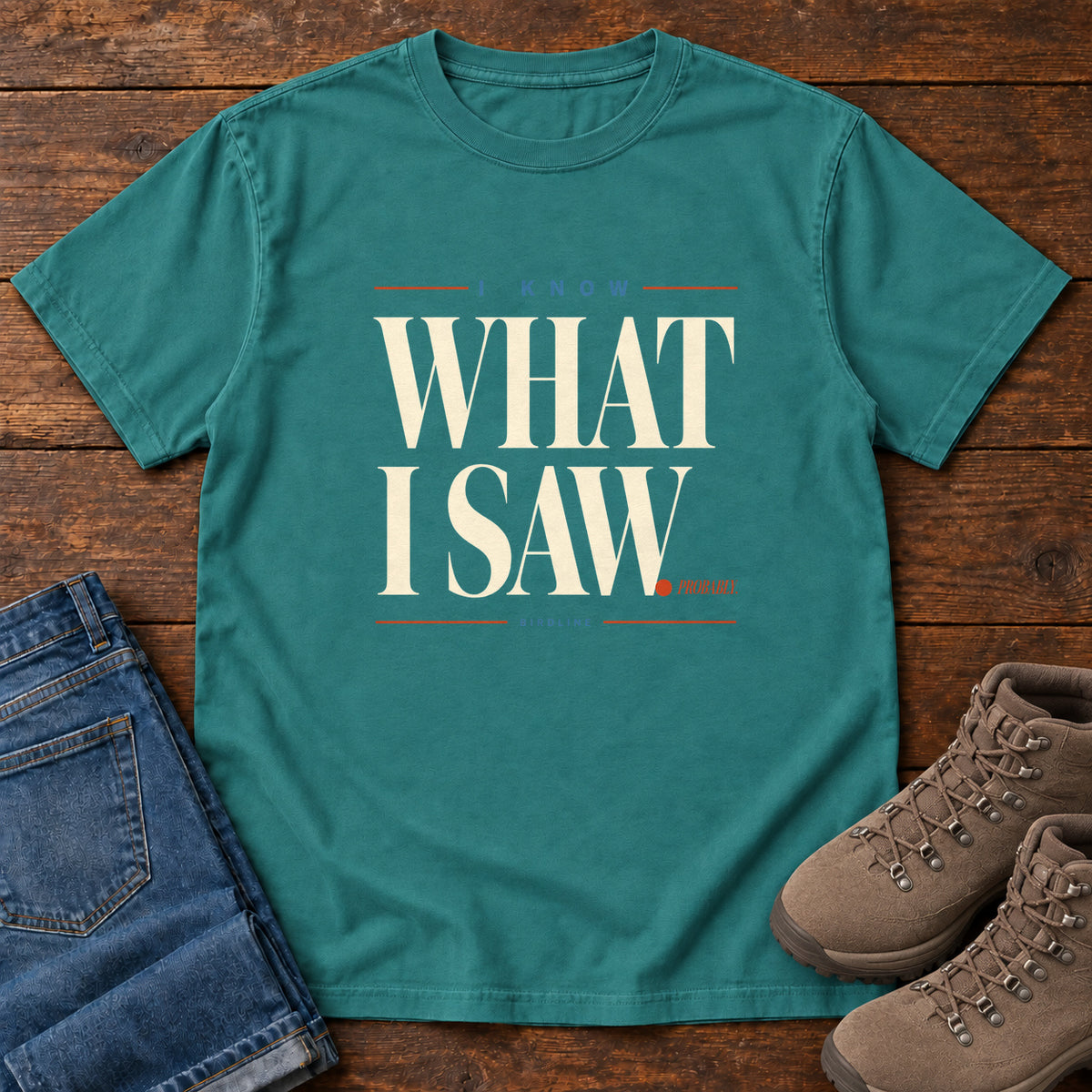 I Know What I Saw Variant T-Shirt in Emerald
