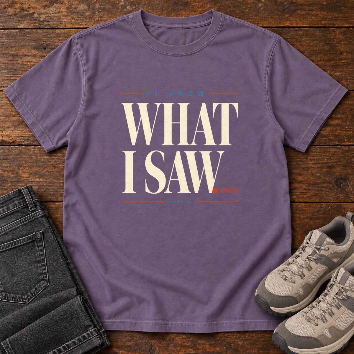 I Know What I Saw Variant T-Shirt in Grape