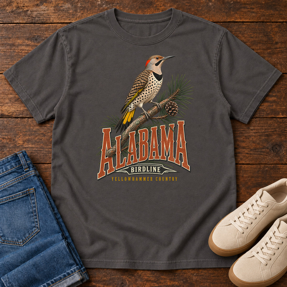 Alabama Yellowhammer Country T-Shirt in Graphite