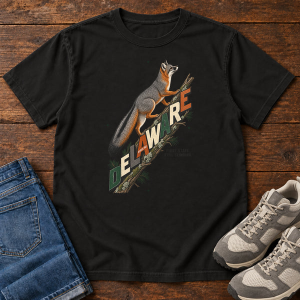 Delaware First State Still Climbing Fox T-Shirt, alternate view