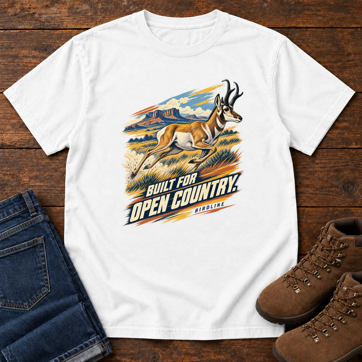 Built for Open Country Pronghorn T-Shirt in White