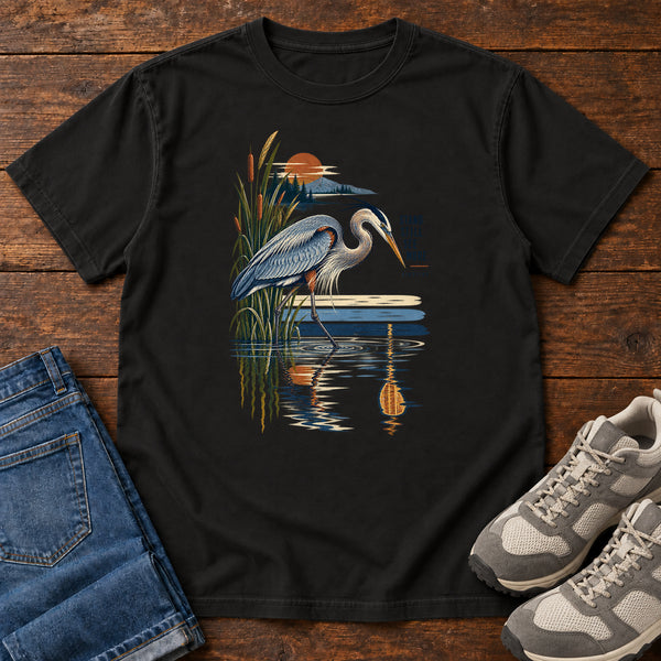 Heron Reflection T-Shirt, alternate view