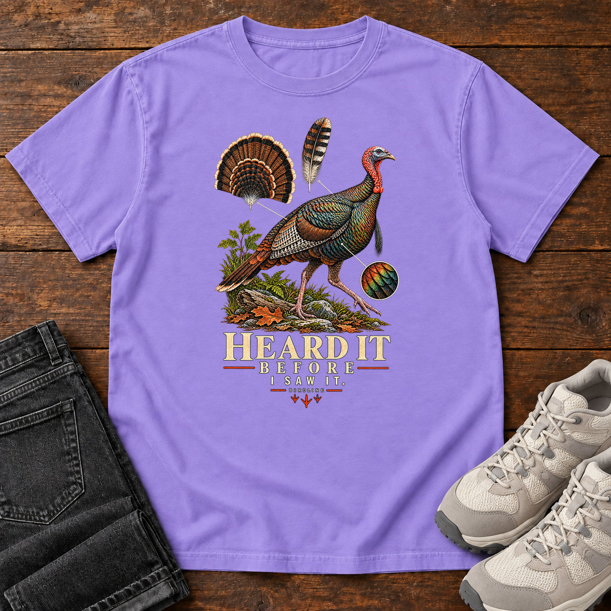 Heard It Before I Saw It Turkey Variant T-Shirt in Violet