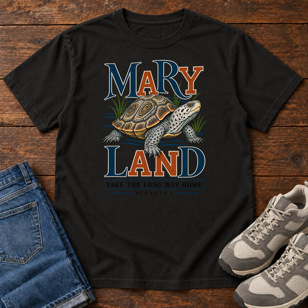 Maryland Take the Long Way Home Turtle T-Shirt, alternate view