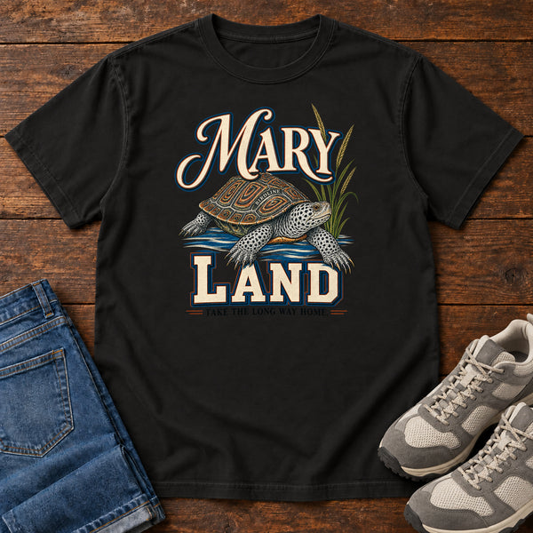 Maryland Take the Long Way Home Turtle Variant T-Shirt, alternate view