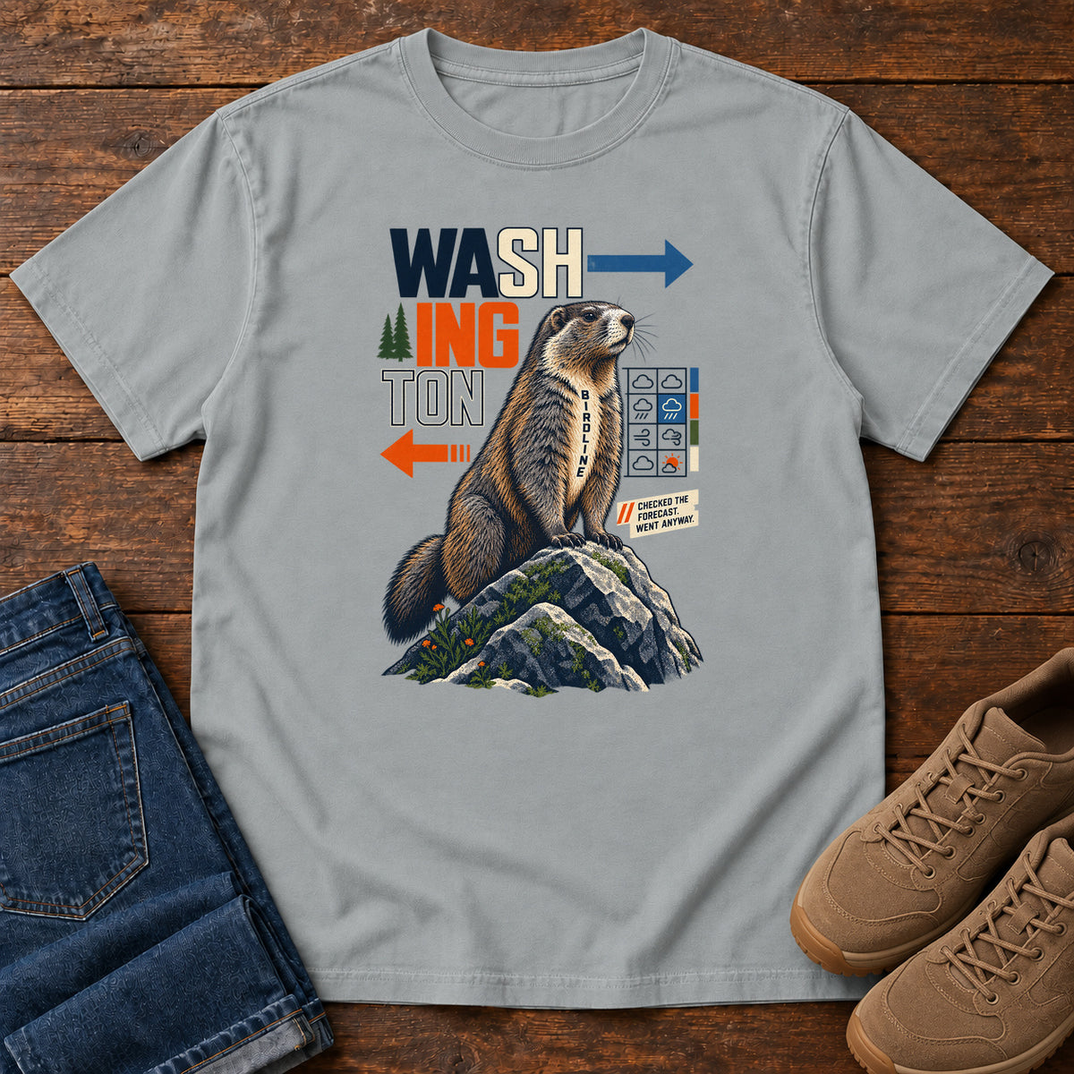 Washington Decides for Itself Marmot T-Shirt in Granite