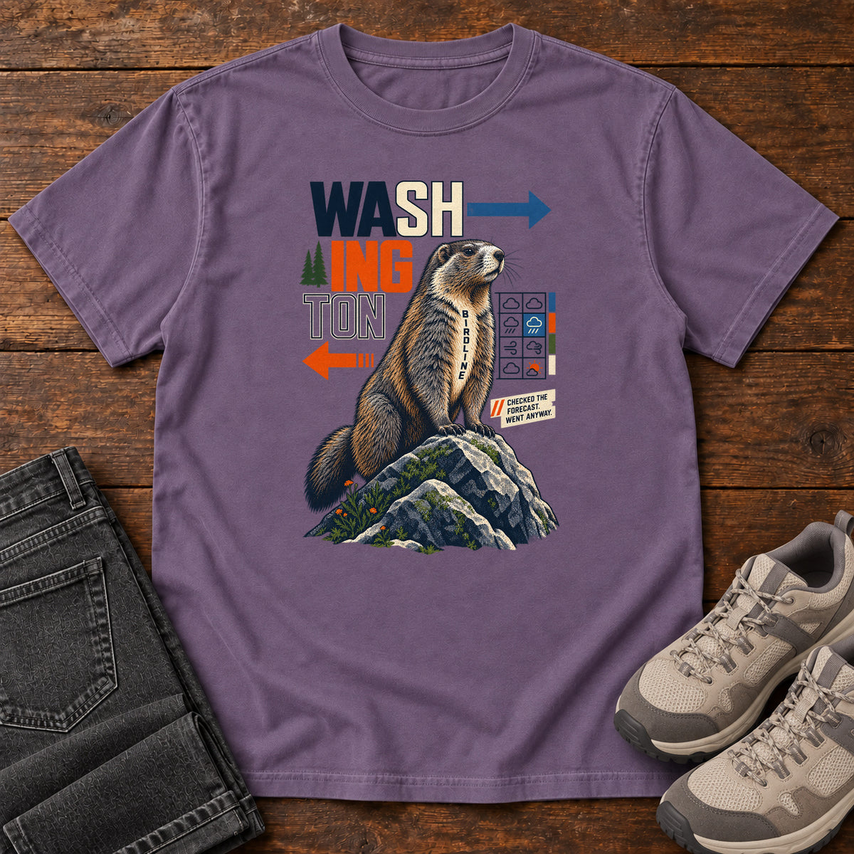Washington Decides for Itself Marmot T-Shirt in Grape