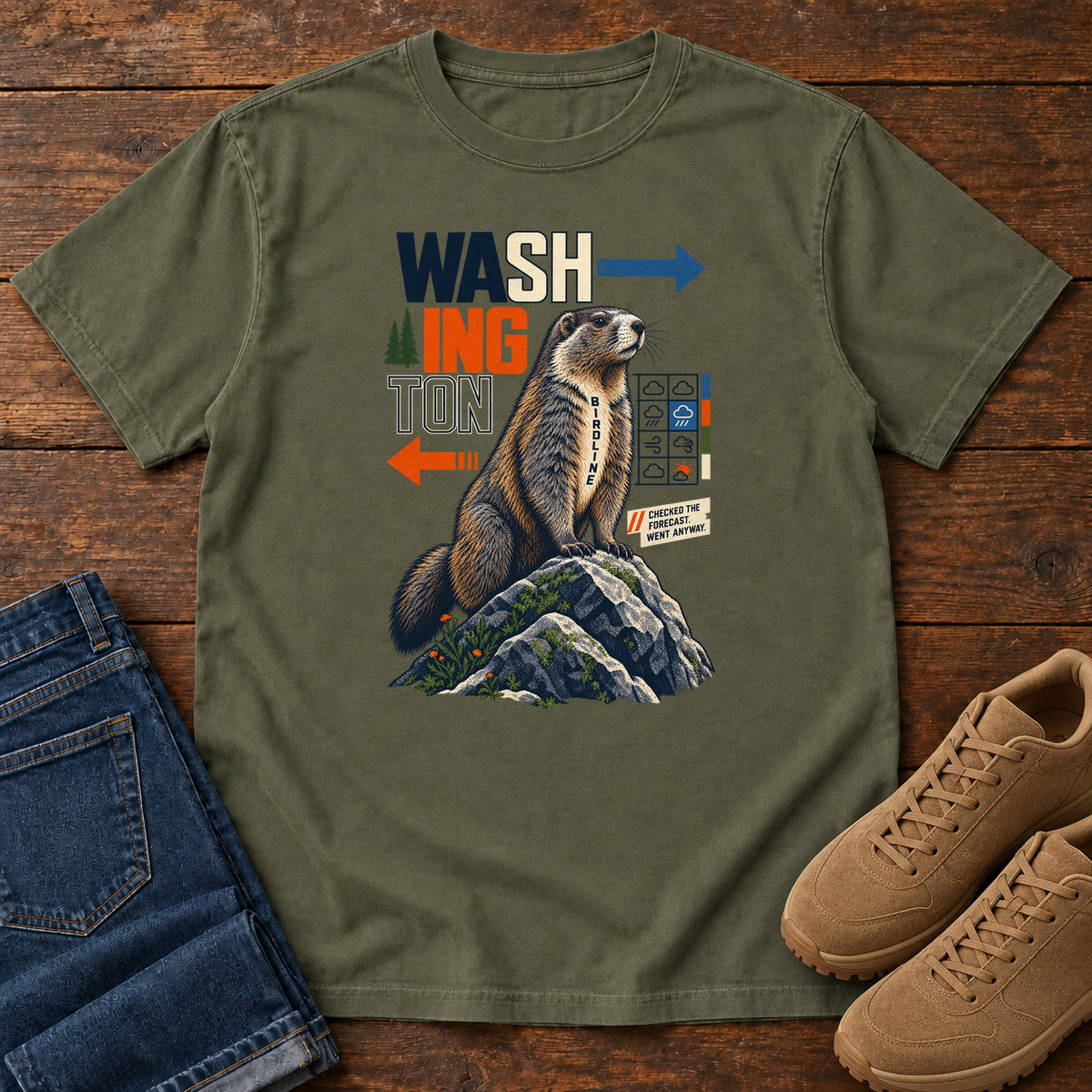 Washington Decides for Itself Marmot T-Shirt in Sage
