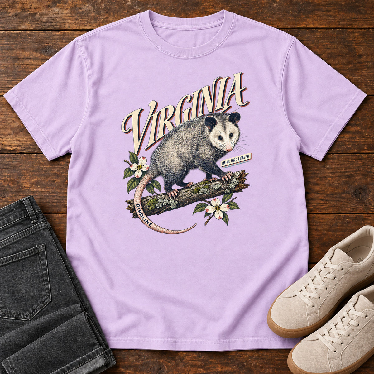 Virginia Opossum T-Shirt in Orchid
