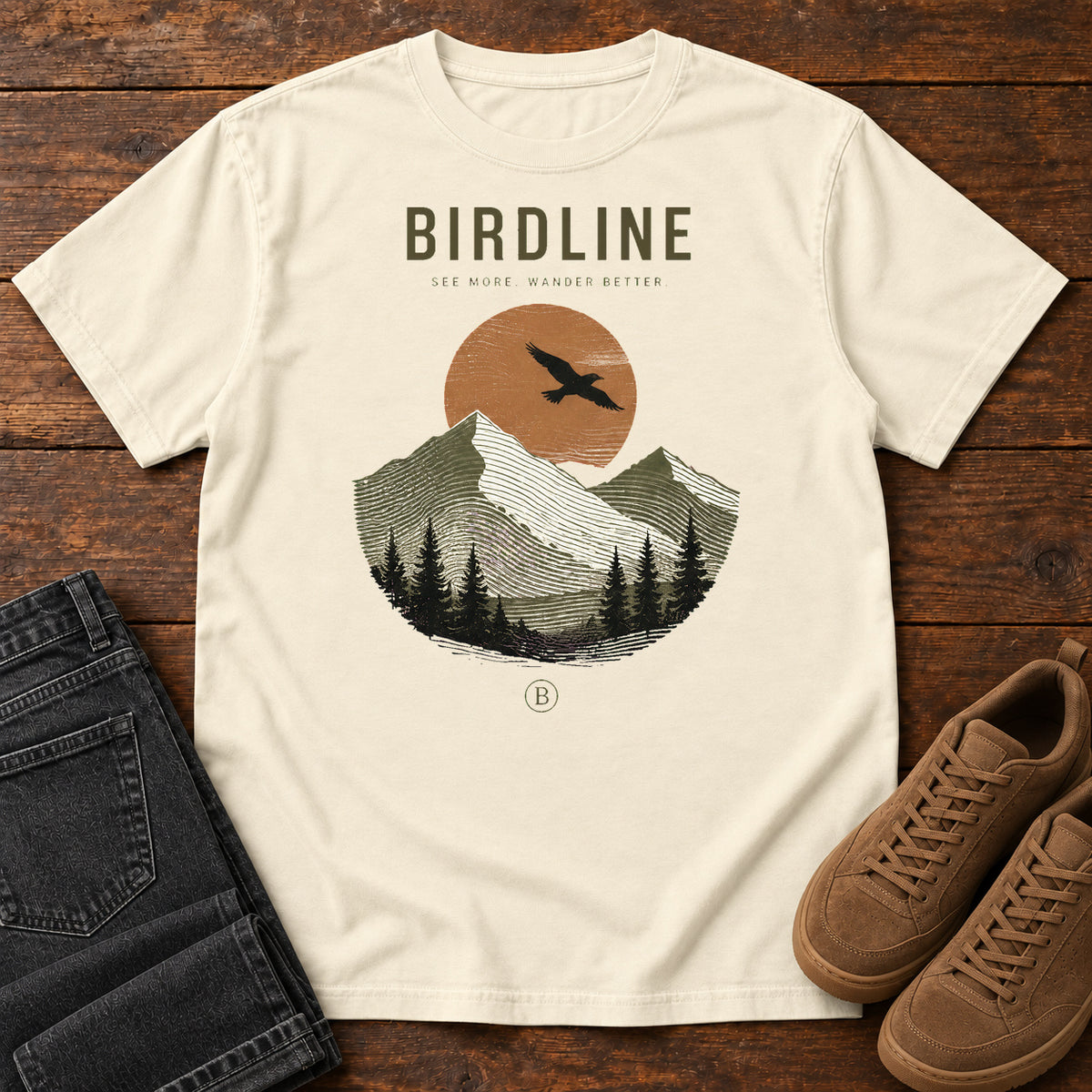 Wander Better T-Shirt in Ivory