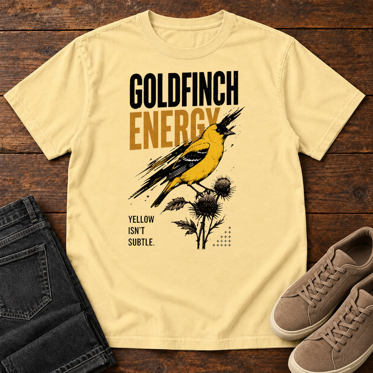 Goldfinch Energy T-Shirt in Butter
