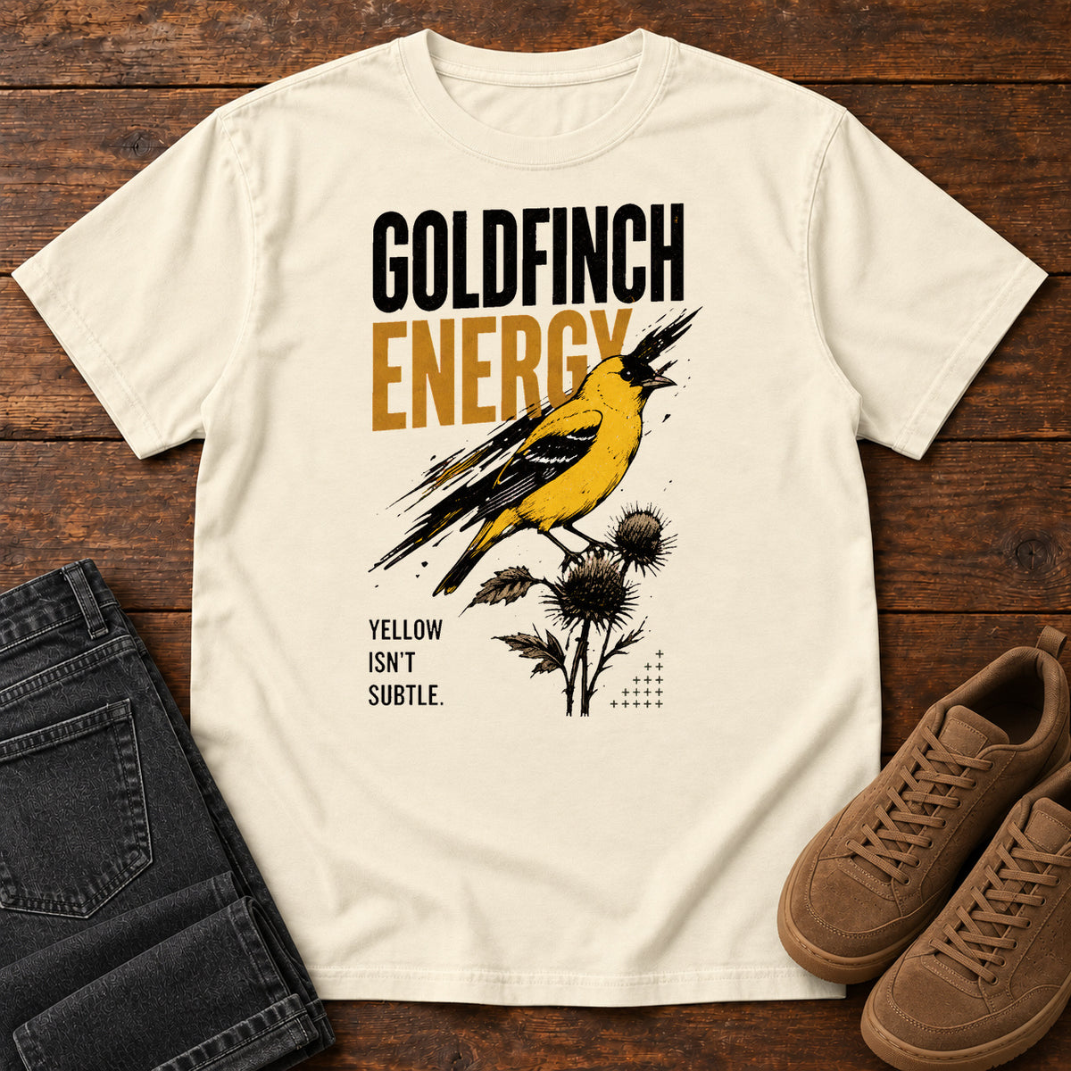 Goldfinch Energy T-Shirt in Ivory