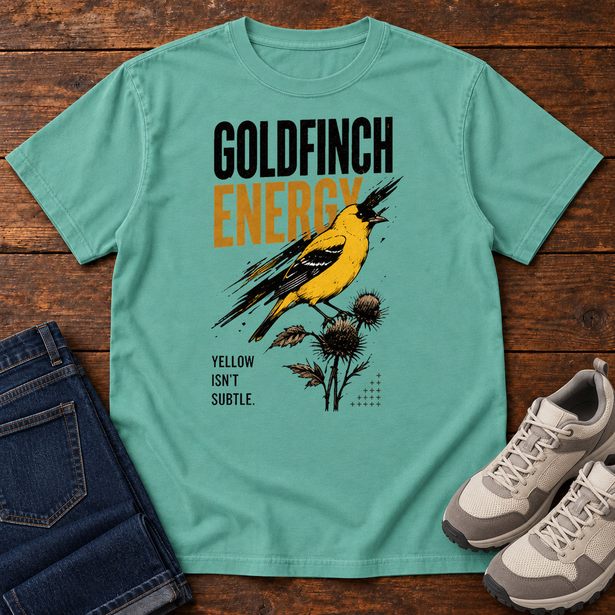 Goldfinch Energy T-Shirt in Seafoam