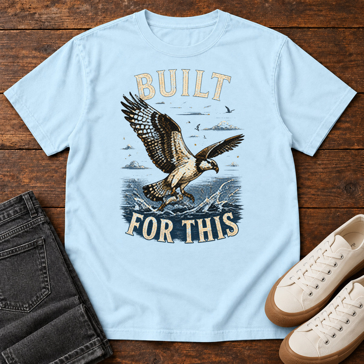 Built for This T-shirt in Chambray