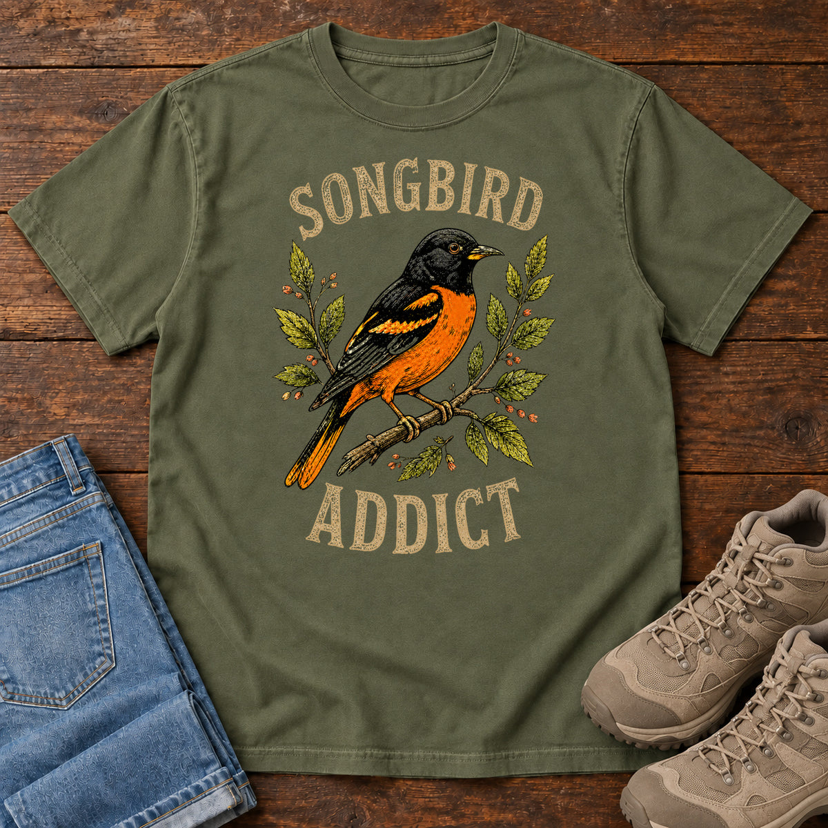 Songbird Addict T-shirt in Hemp