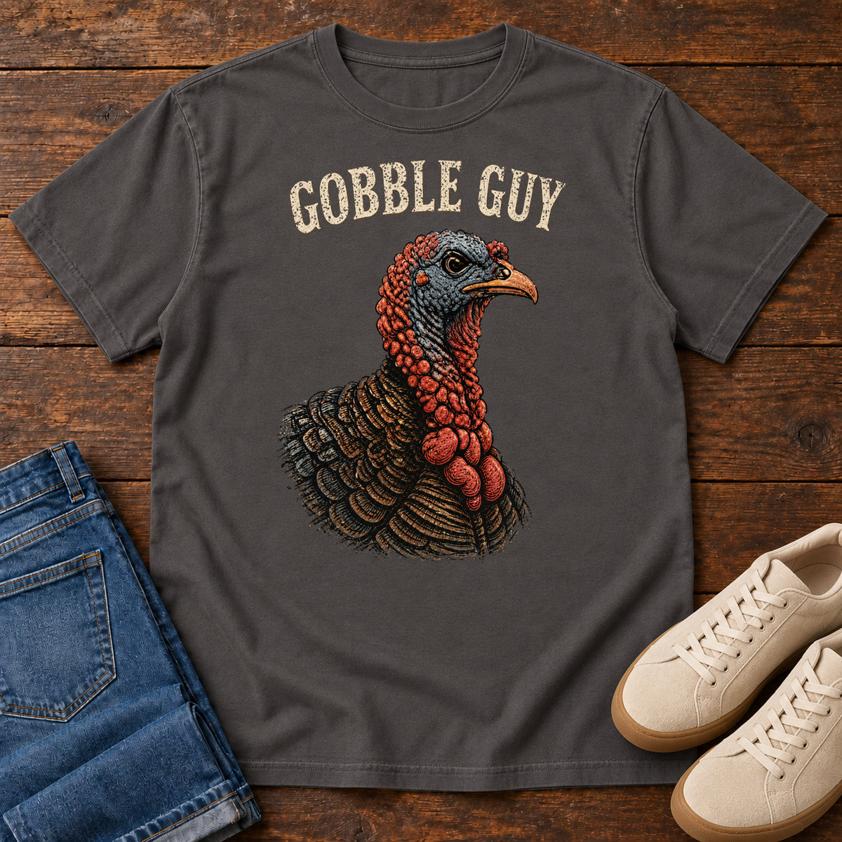 Gobble Guy T-shirt in Graphite