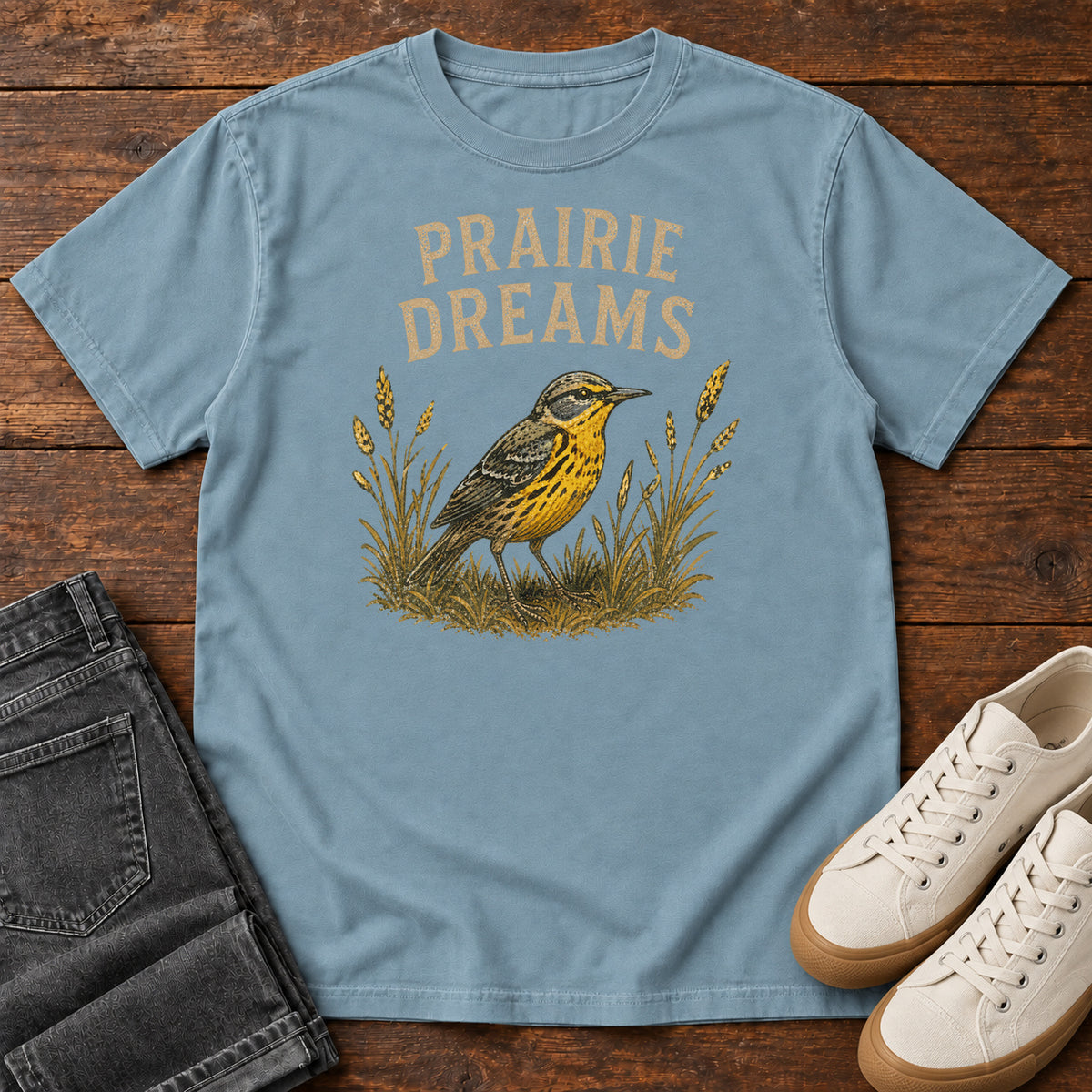 Prairie Dreams T-shirt in Ice Blue